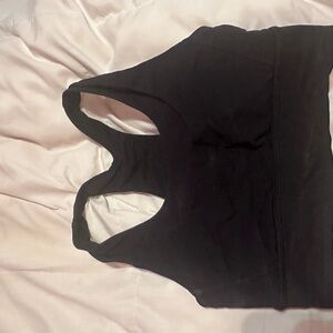 Size 6 black Lululemon bra